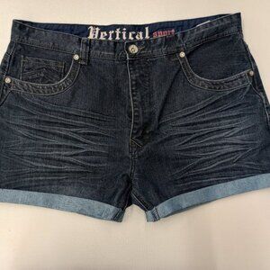 Turned-up Cuff Denim Shorts